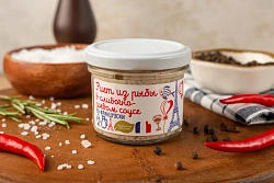 Риет из рыбы в сливочно-соевом соусе «по-французски»